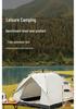 Portable Fully Automatic Quick-Open Camping Tent with Sun Protection and Rainproof Features