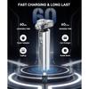 Electric Razor for Men, 10,000RPM High-Speed Motor, IPX8 Waterproof, Upgraded Curved Razor Foil, USB Fast Charging, Quick Charge & Travel Lock