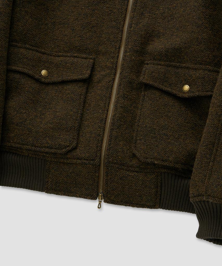 Pealp Heritage Wool Zip-Up Jumper 26(Brown)