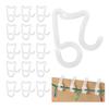 Multipurpose Plastic Hooks For Holiday Decorations Lights Wreaths Ornaments Quick Assembly Clip For Home Shop Event