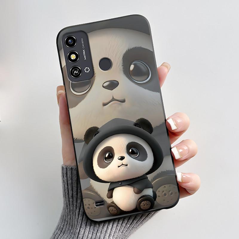 For ZTE Blade A53 Case For ZTE Blade A53 Pro Phone Back Cover Silicone Soft Black TPU Luxury Cute Love Rabbit Funny Bumper Shell