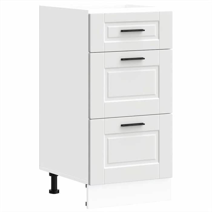 VidaXL Armoire de cuisine Porto blanc bois d'ingénierie, meuble d'évier, meuble de cuisine avec tiroir, meuble de cuisine à 854220