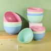 Wheat Straw Bowls Round Household Rice Salad Bowls Lightweight Eco-Friendly Durable Kids Wheat Straw Bowls Set Small Bowl