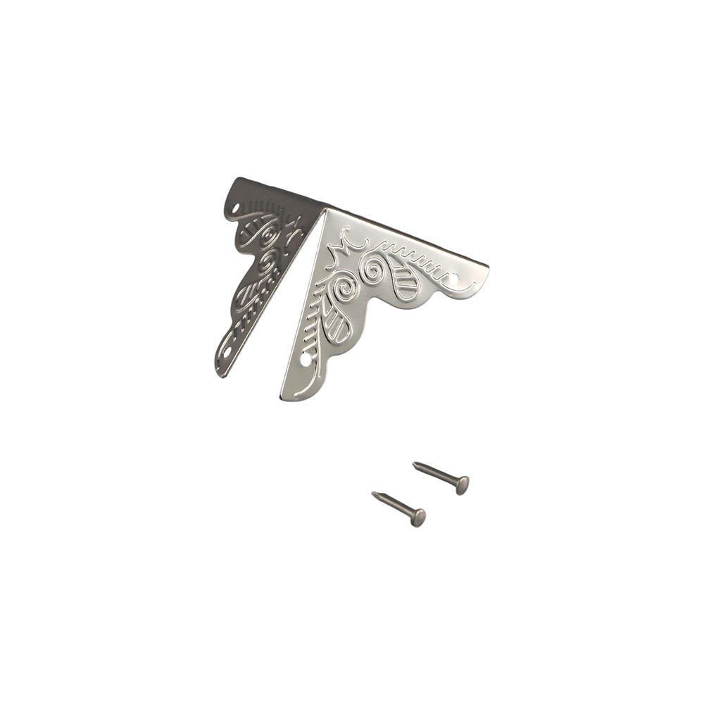 Screws Flower Pattern Classical Corner Foot Corner Protector Furniture Accessories Corner Bracket