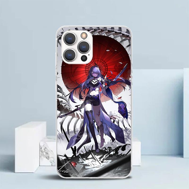 Honkai Star Rail Acheron Soft Cover for iPhone 16 17 Air 15 14 Pro Max 16E Phone Case 13 Mini 12 11 7 SE 8 Print Pattern Fit Cas