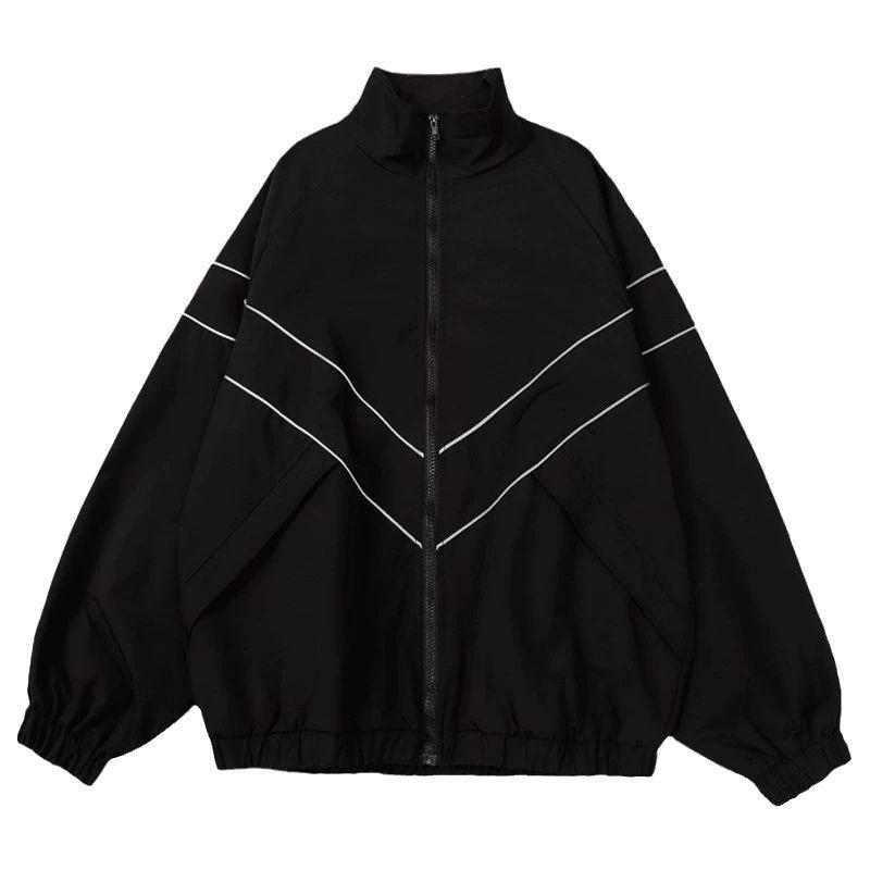Unisex Reflective Windproof Jacket for Teens & Couples - Ideal for Spring, Autumn, and Winter