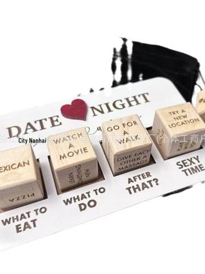Po Zmroku Drewniane Kostki na Randkę - Kreatywny Prezent na Romantyczne Wieczory