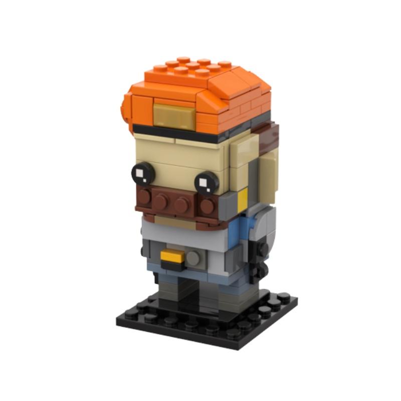 Gobricks Moc Valorant Vertragskopf Miniaturfigur Bauspielzeug