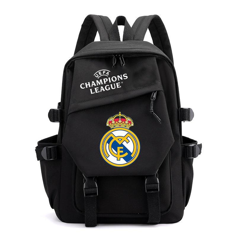Champions League Schooltas Manchester United Cr7 West Schooltas Oxford Stof Rugzak Barcelona Print Student Rugzak