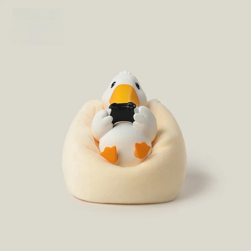 New Partyanimals Anime Figure Party Animal Lying Win Series Handmade Cute Cat Duck Collection Figure Desktop Ornament Toy Gifts