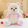 Tie Dye Cute Colored Teddy Bear Plush Toy Pillow For Childrens Bedroom Gift And