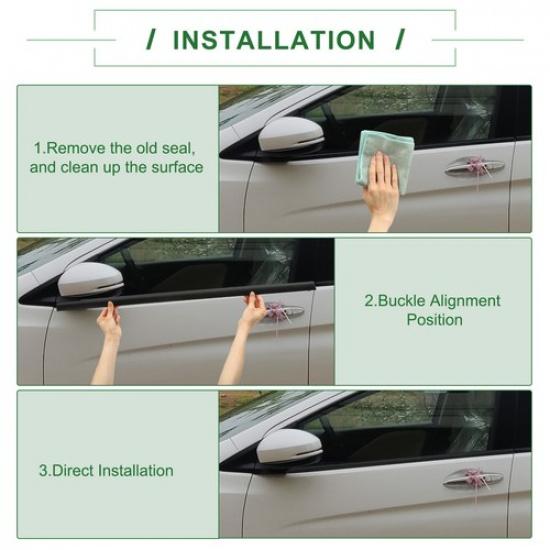 Packof 4 for Acura MDX 2014- Weatherstrip Window Seal No.72410TZ5A01