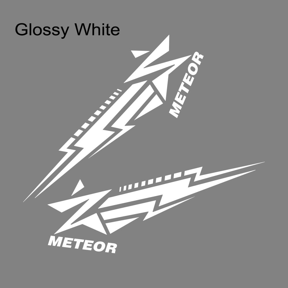 2PCS Meteor Element Pattern Car Side Door Stickers Self-adhesive Vinyl Decals Personalized Car Styling Decoration Accessories