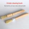 Bristle Brush with Raw Wood Handle for Coffee Grinder & Machine Cleaning