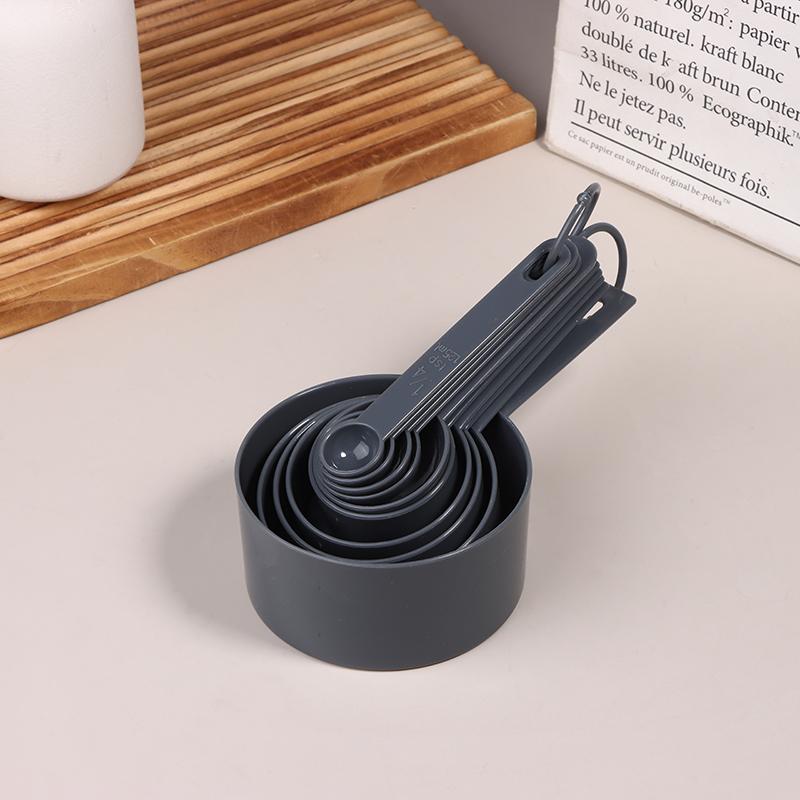 10Pcs/Set Plastic Measuring Tools Stackable Measuring Spoons Teaspoon Sugar Scoop Cake Baking Flour Measuring Cups