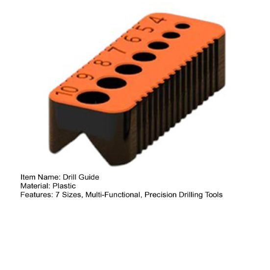 Drill Bit Guide 4-10MM 7 Sizes Multi-Functional Drill Jig Block