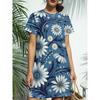 New Women'S Pink Strawberry Print Nightdress, Sweet Exclusive Home Atmosphere Pajamas, Can Be Worn As a T-Shirt Dress