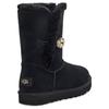 UGG Bailey Button Ii Sheepskin Fur Short Boots Women boots Black 1118997-BKGD