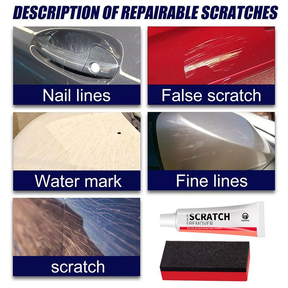 Car Scratch Remover Car Polishing Paste with Sponge, Car Body Paint Care Kit Paint Repair Spray Paint for Car and Motorcycles