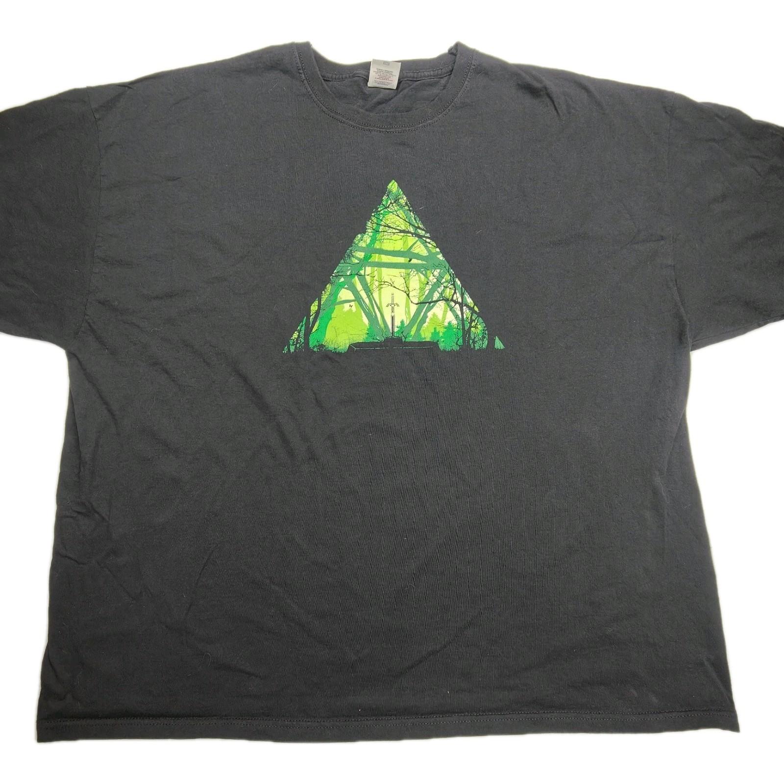 Zelda Nintendo Men’s 3XL T-Shirt Black Retro Gaming Tee Big Size 90s VGC XXL