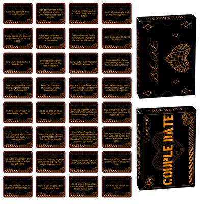 50 Couple Cards Dating Interactive Mini Games English Affectionate Dialogue Couple Cards
