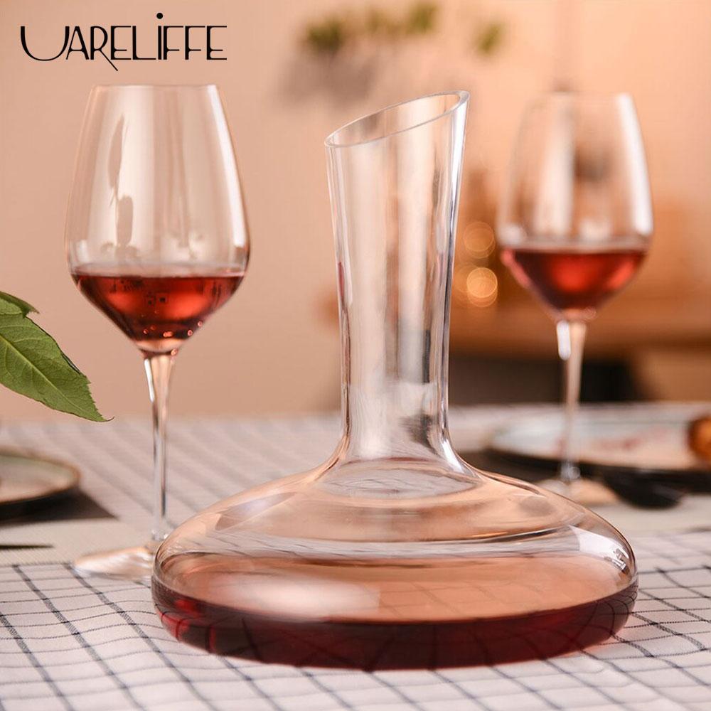 Buy Round Crystal Wine Decanter 1.5L Portable Wine Decanter Round