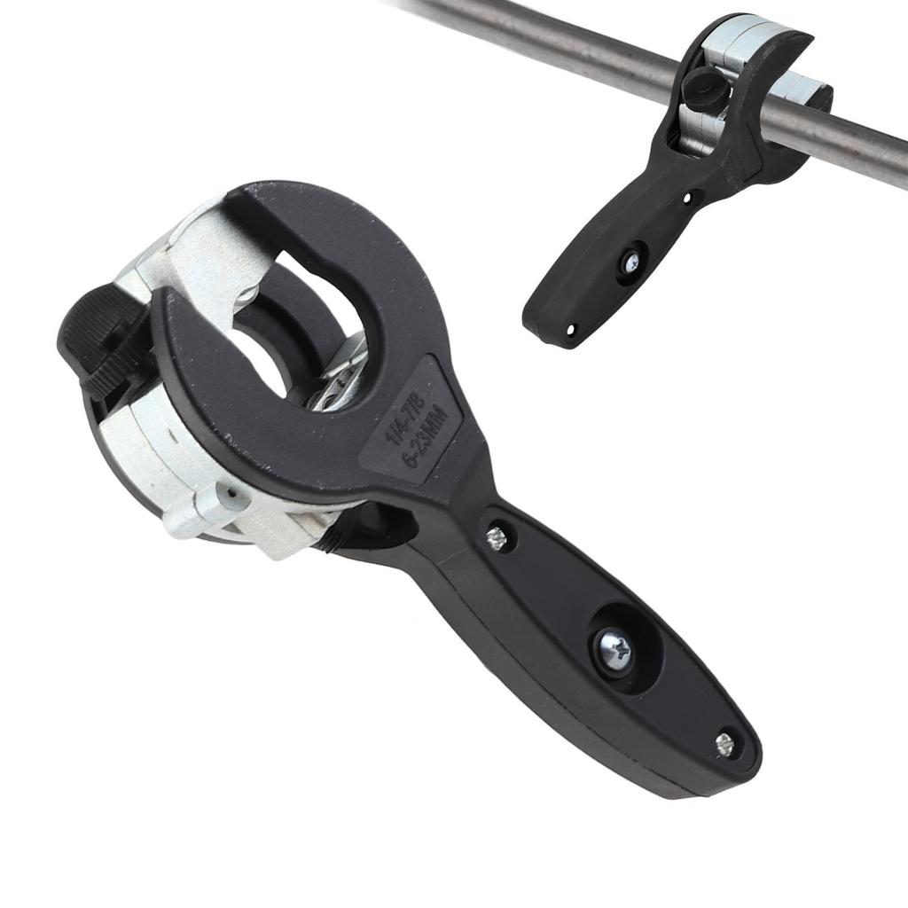 Ratcheting Tubing Cutter 2 in 1 Compact Pipe Cutters for Cutting PPR and Plastic Hoses 1Celsius4in To 7Celsius8in Copper PVC Metal Pipes