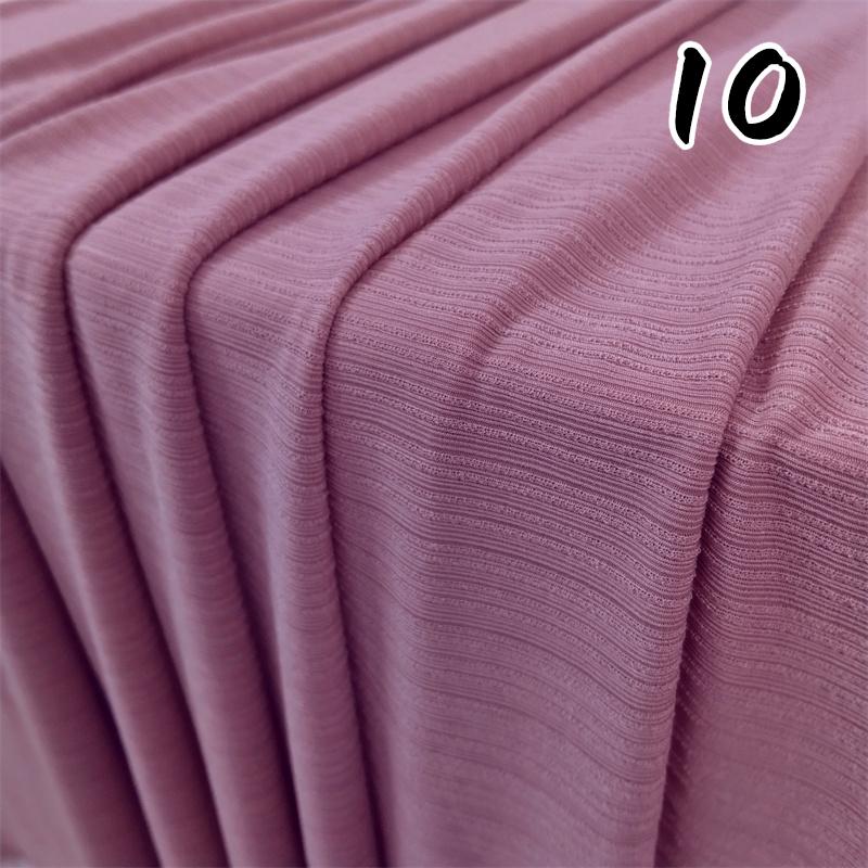 1m Ice Silk Smooth Pleated Stripe Fabric Elastic Anti-Wrinkle Textured Fabric for Dress Casual Pants Suit DIY Sewing Cloth