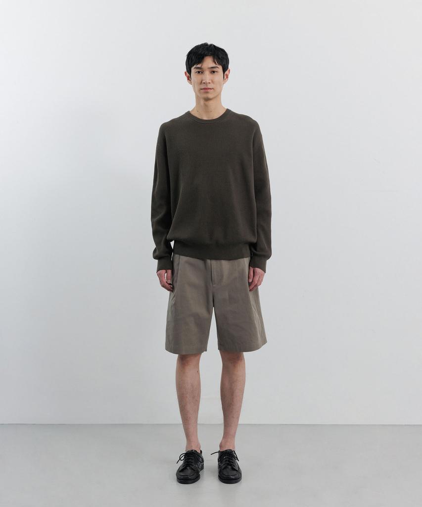 BLANKROOM All-Weather Crew Knit_Cloudy Olive