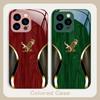 Noble Golden Eagle Ring For iPhone 17 Air 16 E 15 14 13 Plus 12 mini 17 Pro Max 11Pro XR Xs X 7 8 11 Tempered Glass Phone Case