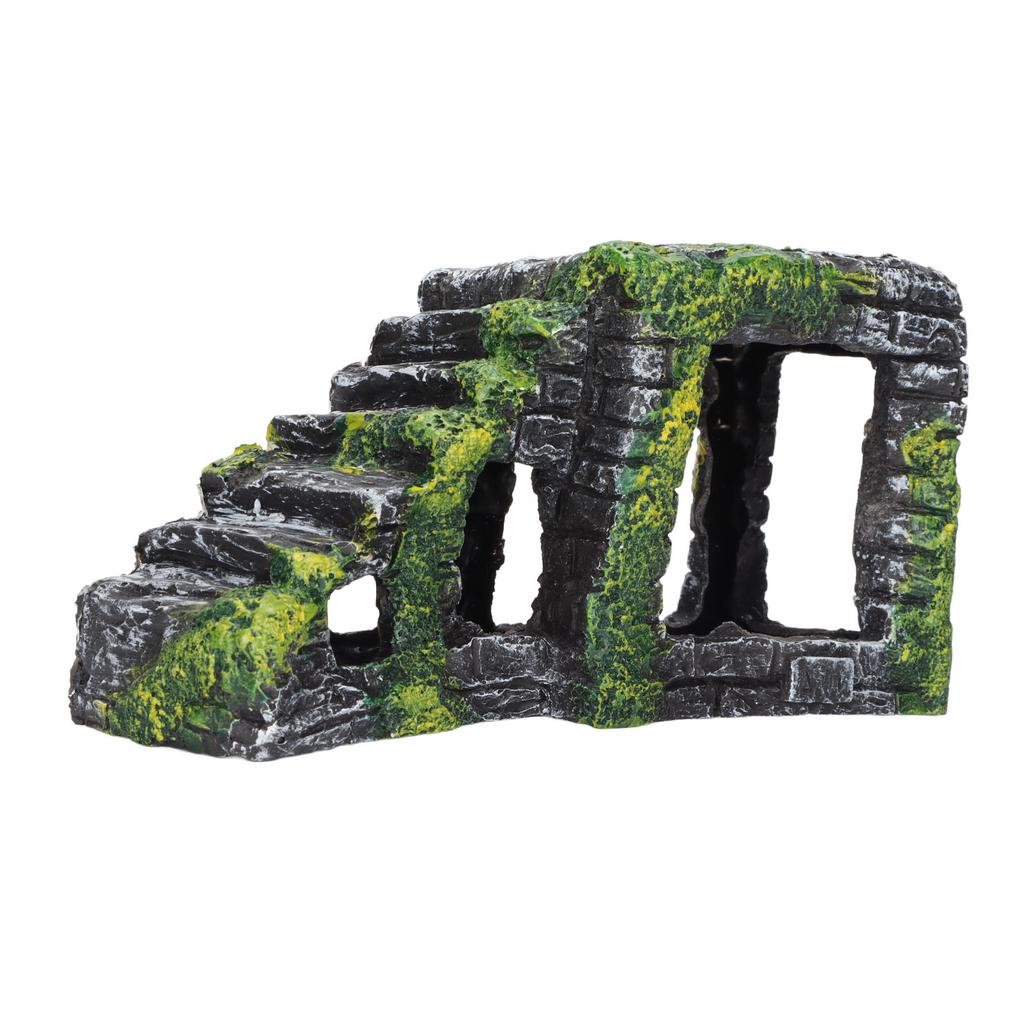 Tortoise Basking Platform Artificial Resin Platform Stairs for Terrarium Lizards Frogs Snakes Geckos Ornament