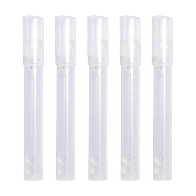 5Pcs Empty Paint Pen 4.5MM Round Tip Clear Pen Rod Refillable Empty Acrylic Marker for Sketching Art Calligraphy Drawing