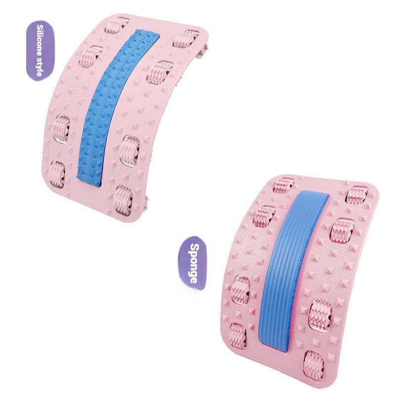 Multifunction Sole Roller Massage Corrective Back Massager Stretcher Waist Neck Fitness Lumbar Traction Support Pain Relief