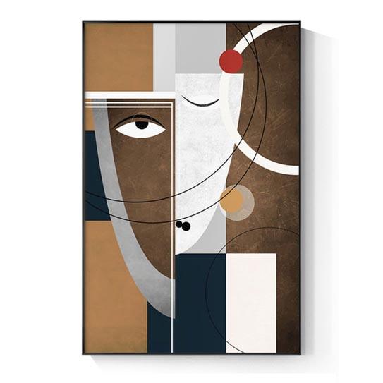 

Современная абстрактная фигура, картина с разделенным лицом, геометрический холст, принты плакатов, Пикассо, настенные художественные картины для гостиной, домашний декор 30x40cm no frame