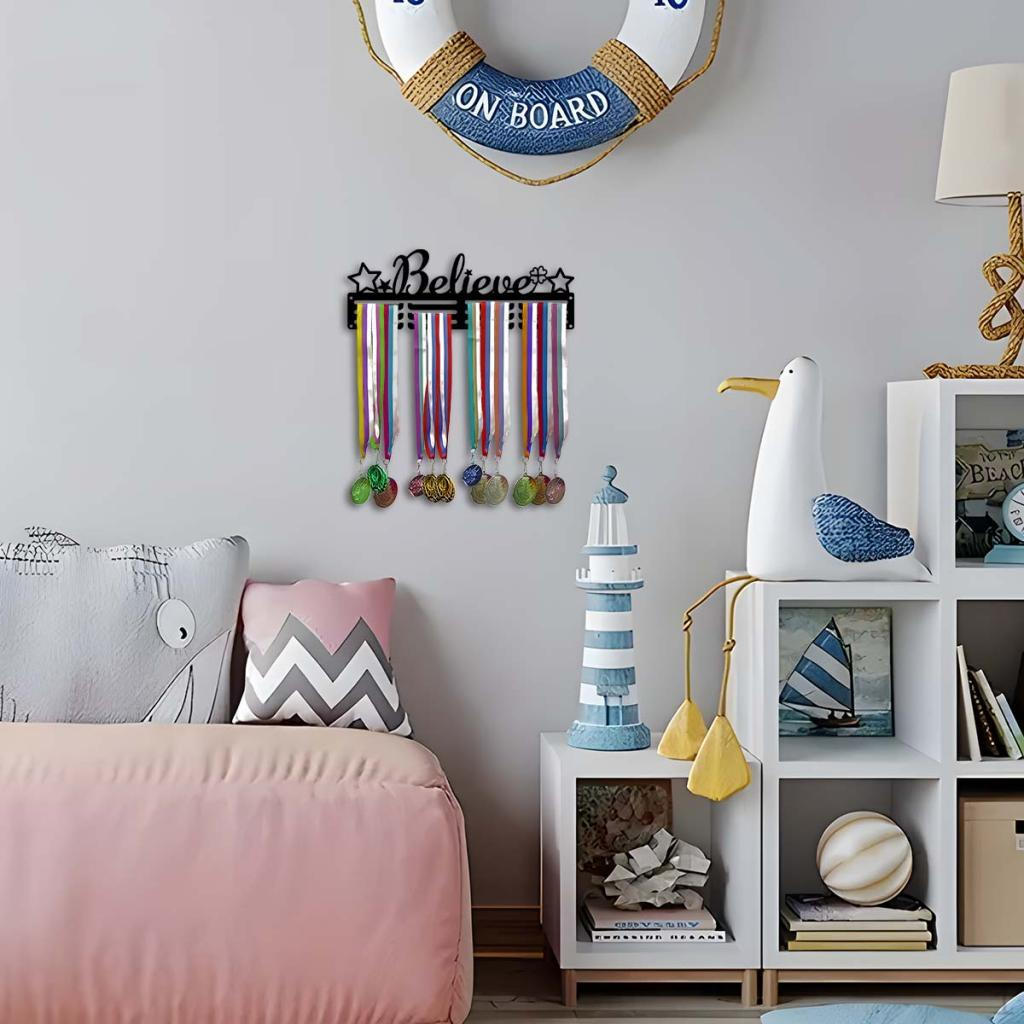 Medal Hanger Medals Wall Organizer Multifunctional Sport Awards Rack Mounted for