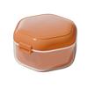 Double Layers Retainer Case Portable Soaking Denture Bath Box with Strainer Basket Invisible Brace Mouth Guard Dental Aligner Container Holder