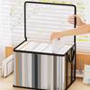 Kleider Aufbewahrungstasche Transparent Große Kapazität Buch Organizer mit Reißverschluss Und Griff Design