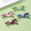 1PC Animal Pins Court Style Enamel Vintage Gifts for Women Horse Brooches