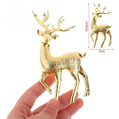 1 Stück Künstliche Weihnachten Simulation Sika Hirsch Rentier Märchengarten Requisiten Statue Zuhause Elch Schrank Kuchen Dekoration