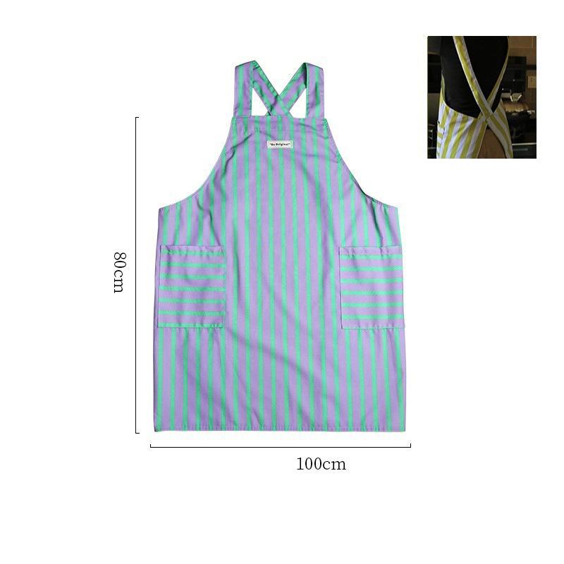 

Winter Kitchen Apron Anti-Dirty Anti-Fouling High Value No Lace Up Waist Apron Household Working Uniform For Home Canteen синий