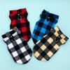 Pet Clothing  Winter Fleece Plaid Vest