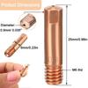 30pcs Welding Tips For Mig Welding Contact Tips 0.035"/0.9mm Copper Welder Tips For 15AK Accessories