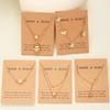 Gold Color Women Necklace Sets Fashion Heart Butterfly Pearl Moon Star Pendant Necklace 2026 Vintage Jewelry Gifts
