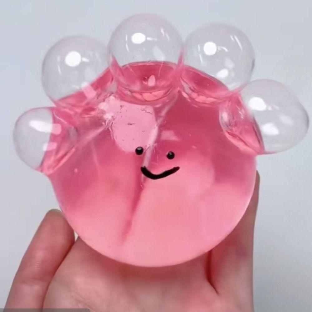 Solid TPR Crystal Ball Squeezing Acne Bubble Octopus Pinching Toy Kids Toys