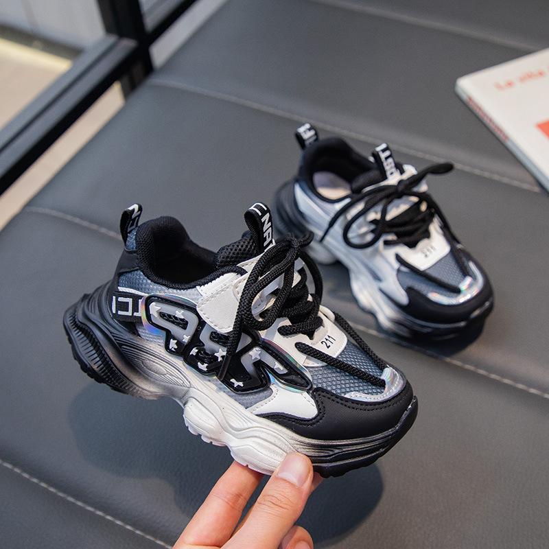 

Girls shoes sports shoes 2025 spring and autumn new gradual change of color casual shoes running shoes girls fashion soft-soled dad shoes 26