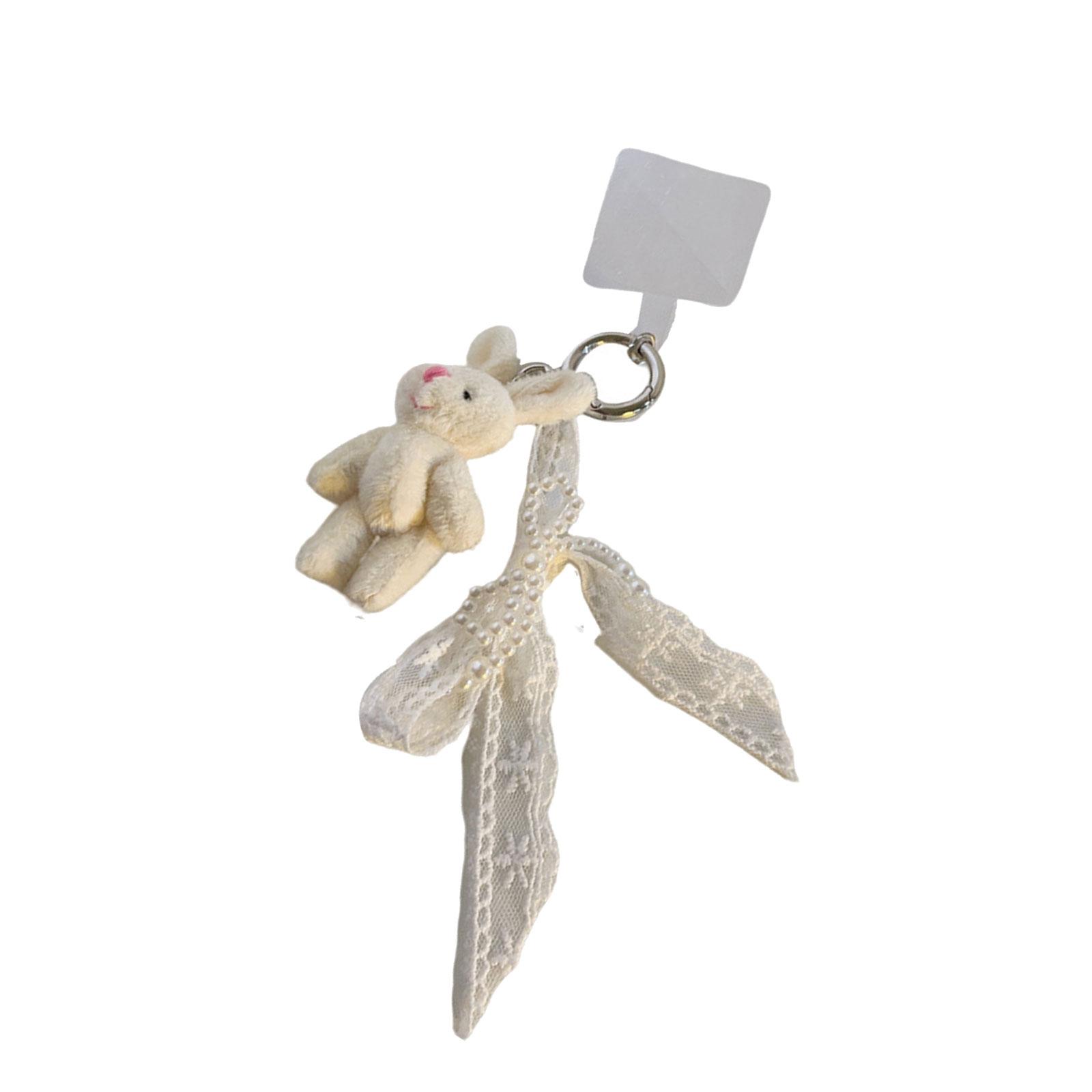 

Плюшевый брелок-подвеска для сумки в виде животного с бантом, модный аксессуар для сумки, стильная цепочка-подвеска для сумки, украшение на каждый день B