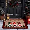 Christmas Gingerbread Man Mat, Entrance Door Mat, Dwarven Decoration Mat, Anti Slip and Wear-resistant