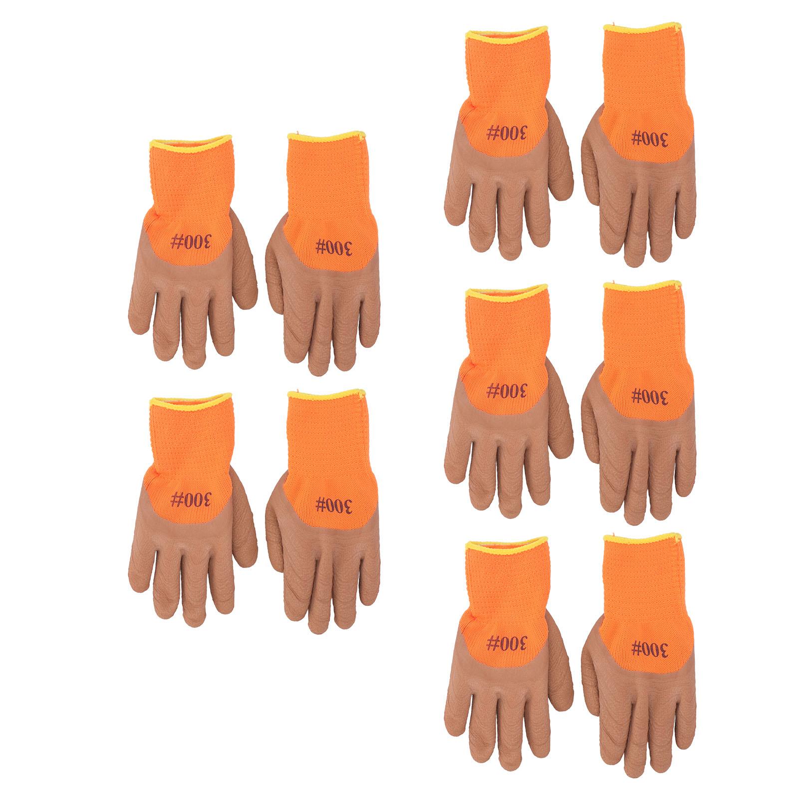 5 Pairs Work Gloves Waterproof Thermal Insulated Working Safety Gloves for Winter Operation nylon