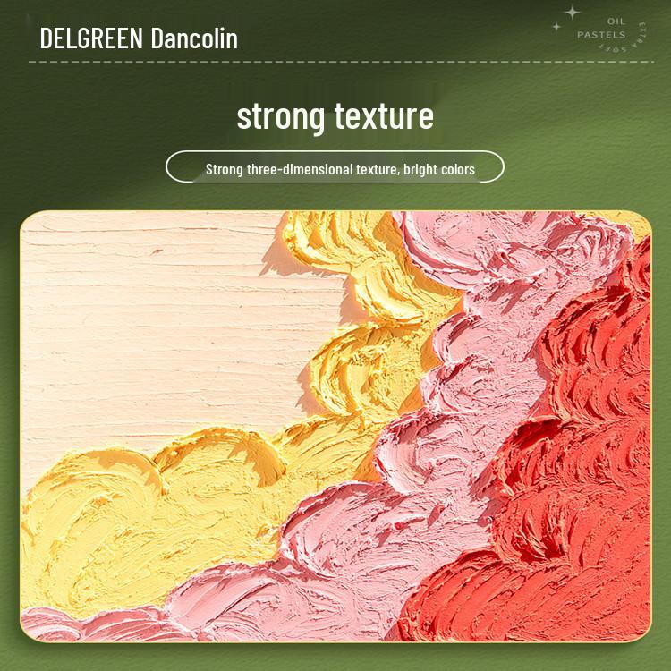 Dan Ke Lin Third Gen Super Soft 36-Color Oil Pastel Set - Advanced Gray White Oil-Based Crayons