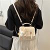 Retro plaid fashion student bag  new trendy casual backpack about posture texture crossbody bag